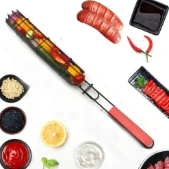 Trail u0026 Beyond Camping Im Freien|Camping-Werkzeuge-Kebab-Grillkorb - Grillspießhalter