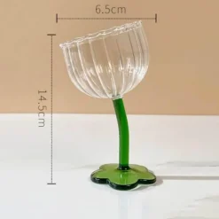 Plates u0026 More Küche & Esszimmer-Kelchset aus Ripple-Glas – transparente Stielgläser für Wein und Cocktails