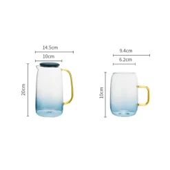 The Cozy Mug Küche & Esszimmer-Keppel Wasserkrug-Set – Elegantes Trinkgeschirr für Veranstaltungen zu Hause