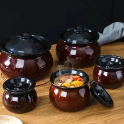 Elegance at the Table Küche & Esszimmer-Keramik-Auflauftopf – vielseitiges Suppen- und Eintopfgericht mit Deckel