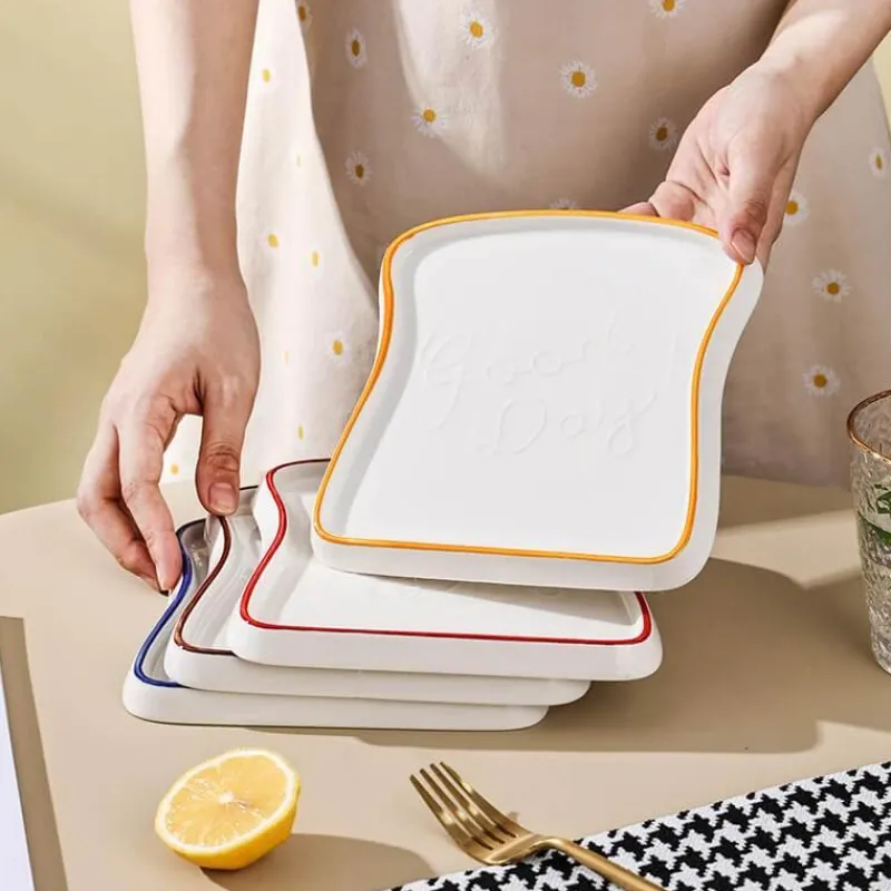 Elegance at the Table Küche & Esszimmer-Keramik-Brotteller - Dekoratives Küchengeschirr