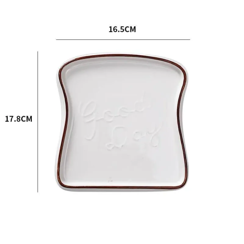 Elegance at the Table Küche & Esszimmer-Keramik-Brotteller - Dekoratives Küchengeschirr