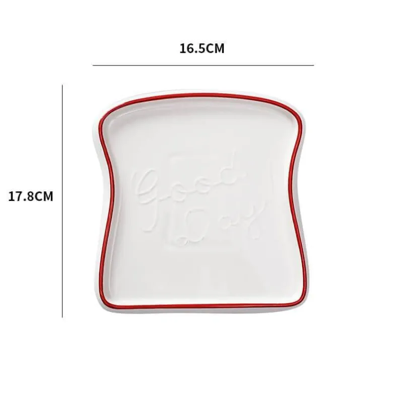 Elegance at the Table Küche & Esszimmer-Keramik-Brotteller - Dekoratives Küchengeschirr