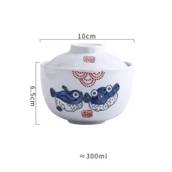 Elegance at the Table Küche & Esszimmer-Keramik-Eintopf mit Deckel – 425 Mehrzweck-Suppenschüssel