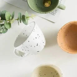 Tom Küche & Esszimmer-Keramik-Espressotassen-Set für Paare – Einzigartiges Trinkgeschirr für gemeinsame Momente