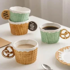 Plates u0026 More Küche & Esszimmer-Keramik-Keksgeschirr-Set – Kreative Snack-Dessert-Kaffeeteller