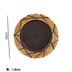 Plates u0026 More Küche & Esszimmer-Keramik-Keksgeschirr-Set – Kreative Snack-Dessert-Kaffeeteller