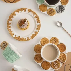 Plates u0026 More Küche & Esszimmer-Keramik-Keksgeschirr-Set – Kreative Snack-Dessert-Kaffeeteller