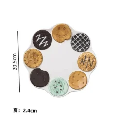 Plates u0026 More Küche & Esszimmer-Keramik-Keksgeschirr-Set – Kreative Snack-Dessert-Kaffeeteller