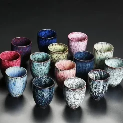 Plates u0026 More Küche & Esszimmer-Keramik-Kung-Fu-Teetassen-Set – Japanisches Porzellan-Trinkgeschirr