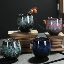 Plates u0026 More Küche & Esszimmer-Keramik-Kung-Fu-Teetassen-Set – Porzellan-Trinkgeschirr für Einzelportionen