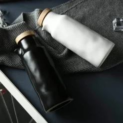 Decor Küche & Esszimmer-Keramik-Ölflaschen-Set – Schwarz-Weiß-Küchendekor