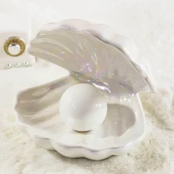 The Light Loft Beleuchtung-Keramikperlen-Nachtlampe - Dekoratives Tischlicht