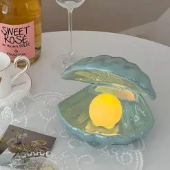 The Light Loft Beleuchtung-Keramikperlen-Nachtlampe - Dekoratives Tischlicht