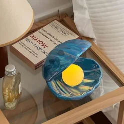 The Light Loft Beleuchtung-Keramikperlen-Nachtlampe - Dekoratives Tischlicht