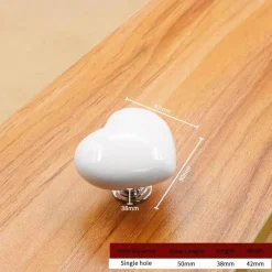 Comfort u0026 Style Gadgets Für Zuhause-Keramik-Schrankgriff in Herzform – dekorativer Türknauf-Akzent