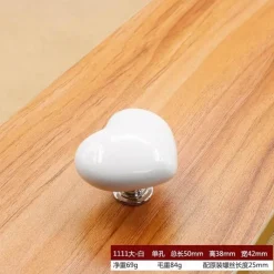 Comfort u0026 Style Gadgets Für Zuhause-Keramik-Schrankgriff in Herzform – dekorativer Türknauf-Akzent