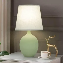 Illuminate Home Beleuchtung-Keramik-Schreibtischlampe – Akzentlicht im Macaron-Stil