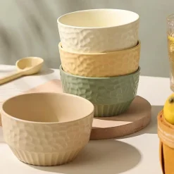 Elegance at the Table Küche & Esszimmer-Keramikschüssel mit Gitterprägung – Dekoratives Küchengeschirr für stilvolles Essen