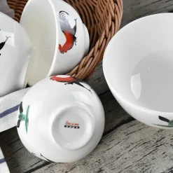 Elegance at the Table Küche & Esszimmer-Keramik-Suppenschüssel mit Hahnmotiv – Klassisches Geschirr