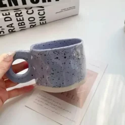 Tom Küche & Esszimmer-Keramiktasse im koreanischen Stil – Kaffeetasse mit Spritztinte