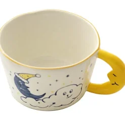 Plates u0026 More Küche & Esszimmer-Keramiktasse mit Bärenmond – süße handbemalte Kaffeetasse