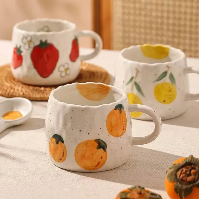 Feast Essentials Küche & Esszimmer-Keramiktasse mit Fruchtmischung – Buntes Küchengeschirr