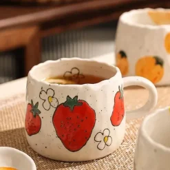 Feast Essentials Küche & Esszimmer-Keramiktasse mit Fruchtmischung – Buntes Küchengeschirr