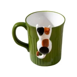 Brew Bliss Küche & Esszimmer-Keramiktasse mit Katzenmotiv – süße Kaffeetasse mit Klettertier