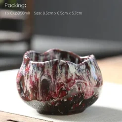 Plates u0026 More Küche & Esszimmer-Keramiktasse mit Lotusblume – Teetasse aus hochwertigem Porzellan