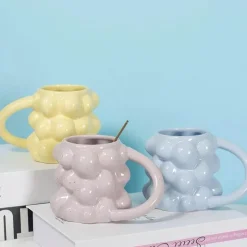 Plates u0026 More Küche & Esszimmer-Keramiktasse mit Traubenmotiv – süße Milchtasse als Geschenk für Zuhause und Büro