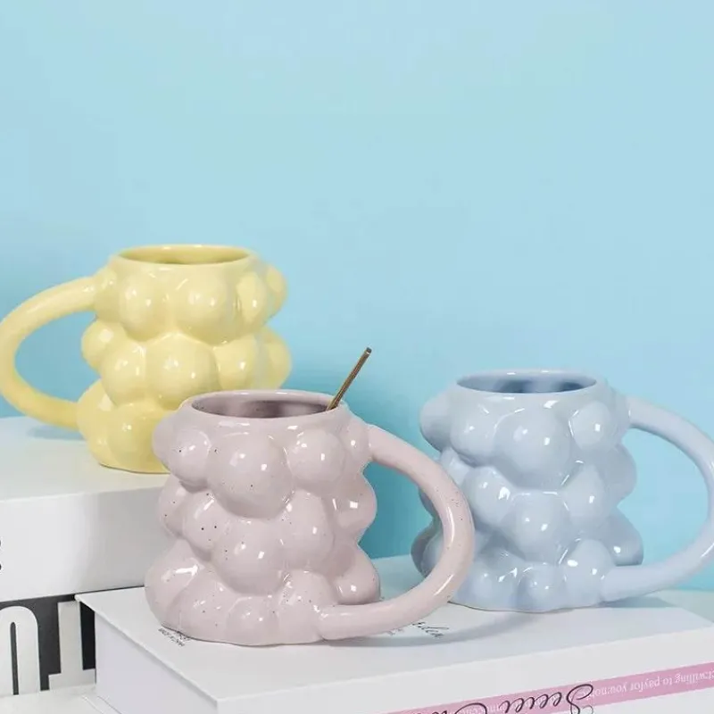 Plates u0026 More Küche & Esszimmer-Keramiktasse mit Traubenmotiv – süße Milchtasse als Geschenk für Zuhause und Büro