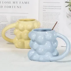 Plates u0026 More Küche & Esszimmer-Keramiktasse mit Traubenmotiv – süße Milchtasse als Geschenk für Zuhause und Büro