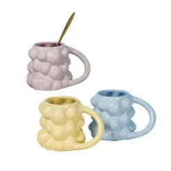 Plates u0026 More Küche & Esszimmer-Keramiktasse mit Traubenmotiv – süße Milchtasse als Geschenk für Zuhause und Büro