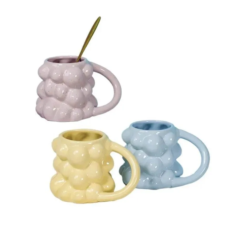 Plates u0026 More Küche & Esszimmer-Keramiktasse mit Traubenmotiv – süße Milchtasse als Geschenk für Zuhause und Büro