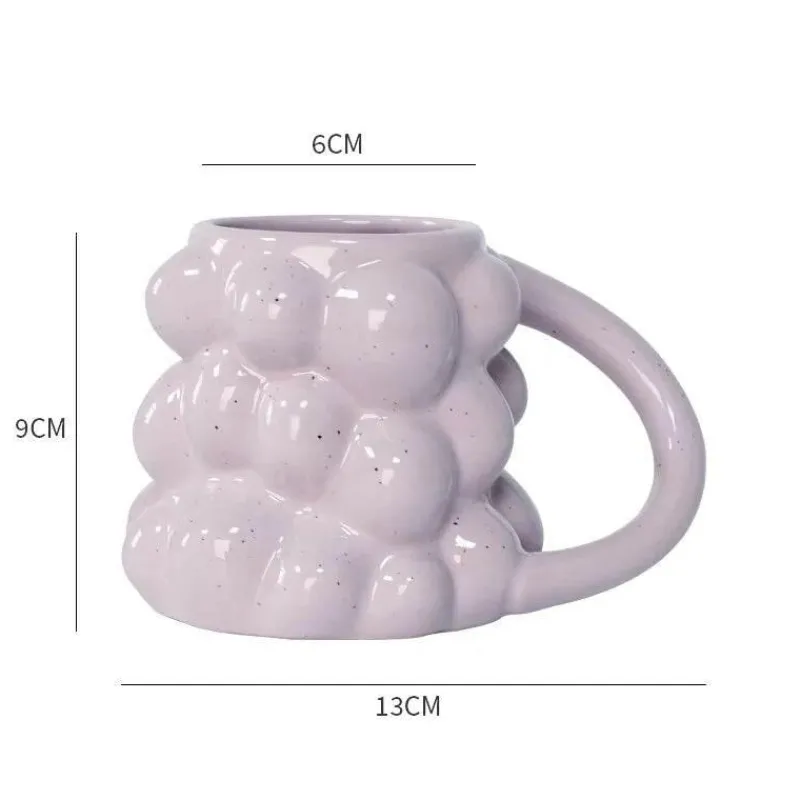 Plates u0026 More Küche & Esszimmer-Keramiktasse mit Traubenmotiv – süße Milchtasse als Geschenk für Zuhause und Büro