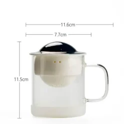 The Decor Haven Küche & Esszimmer-Keramik-Teekanne – Cosmic Orbit Design