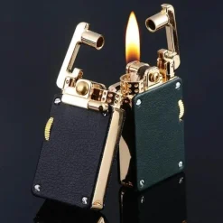 Cozy Living Camping Im Freien|Outdoor-Artikel-Kerosinfeuerzeug aus Metall – langlebiges Benzin-Feuerzeug