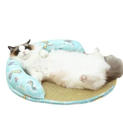 Decor Haustierzubehör|Haustierbetten-Kühlendes Haustierbett – Sommerkomfort für Hunde und Katzen