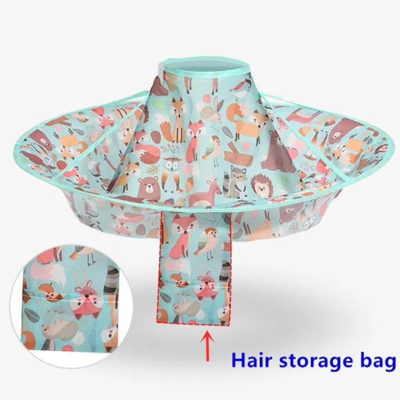 Aqua Essence Badezimmer-Kids Hair Cutting Cape - Reusable Salon Apron for Children