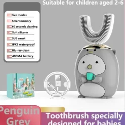 Aqua Essence Badezimmer-Kids Ultrasonic Toothbrush - Smart Silicone Dental Care for Children