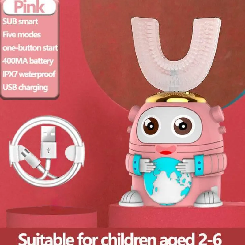 Aqua Essence Badezimmer-Kids Ultrasonic Toothbrush - Smart Silicone Dental Care for Children