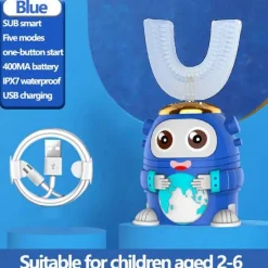 Aqua Essence Badezimmer-Kids Ultrasonic Toothbrush - Smart Silicone Dental Care for Children