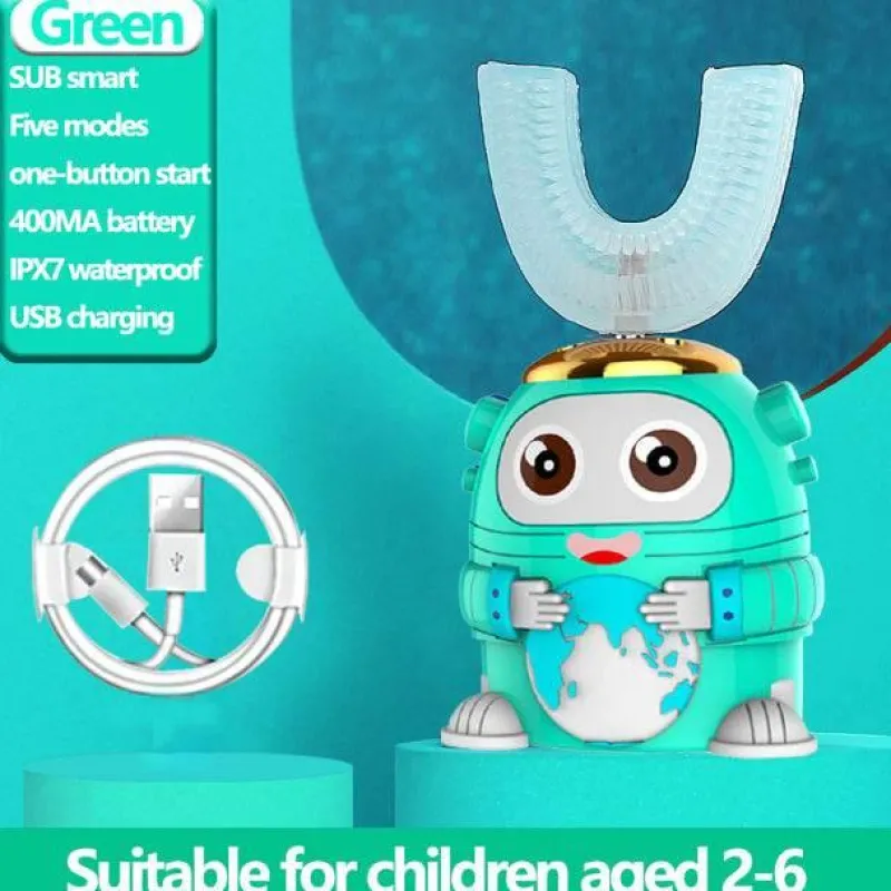 Aqua Essence Badezimmer-Kids Ultrasonic Toothbrush - Smart Silicone Dental Care for Children