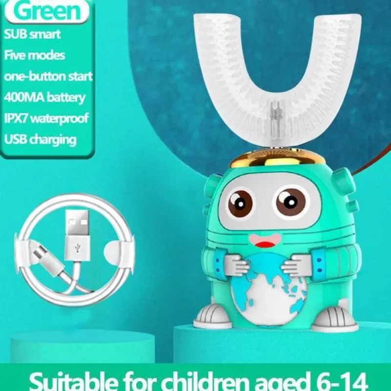Aqua Essence Badezimmer-Kids Ultrasonic Toothbrush - Smart Silicone Dental Care for Children