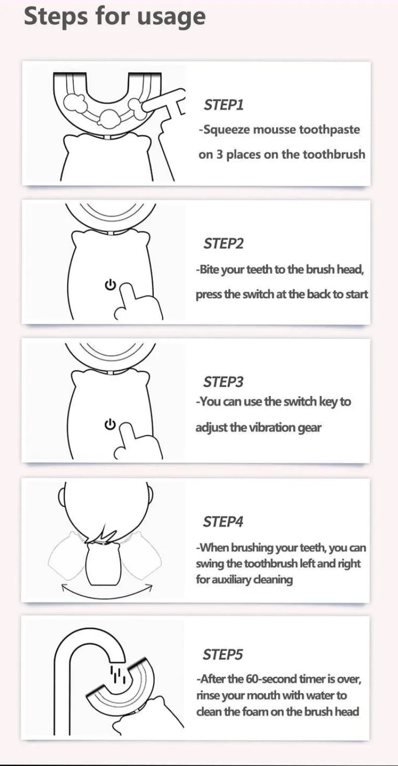 Aqua Essence Badezimmer-Kids Ultrasonic Toothbrush - Smart Silicone Dental Care for Children