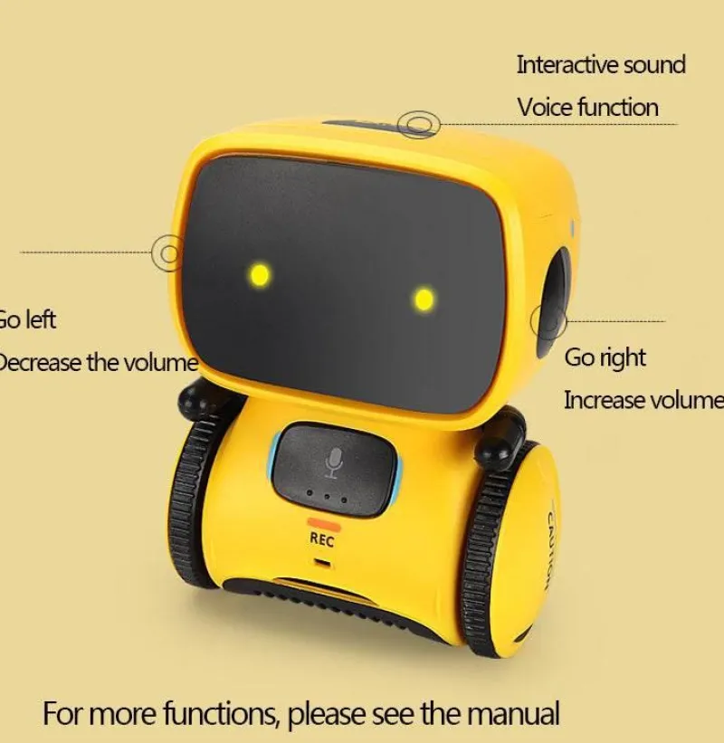 The Decor Haven Babyspielzeug-KI-gesteuerter musikalischer Kinderroboter – Interaktives Lernspielzeug