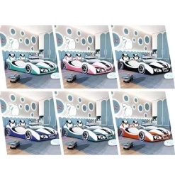 Kinder Cozy Living Kinderzimmermöbel|Möbel-Kinderbett mit Rennauto – Luxusbett für Jungen