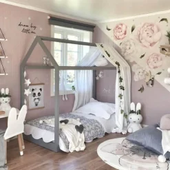 Kinder Cozy Living Kinderzimmermöbel|Möbel-Kinderbettgestell aus Holz - Dream House Design