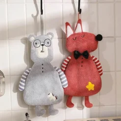 Tom Küche & Esszimmer-Kinderhandtuch aus Korallensamt – weiches, hautfreundliches Handtuch für Küche und Bad